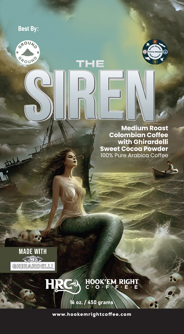 The Siren - Medium Roast Colombian Coffee With Ghirardelli Sweet Cocoa Powder